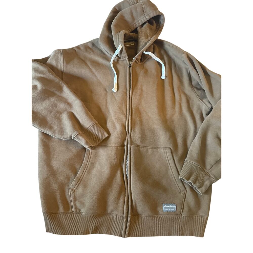 EDDIE BAUER hoodie, full zipper, sweatshirt - XL